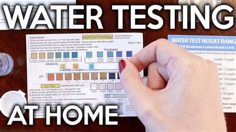 how to test water hardness lowes|water quality home test kit.